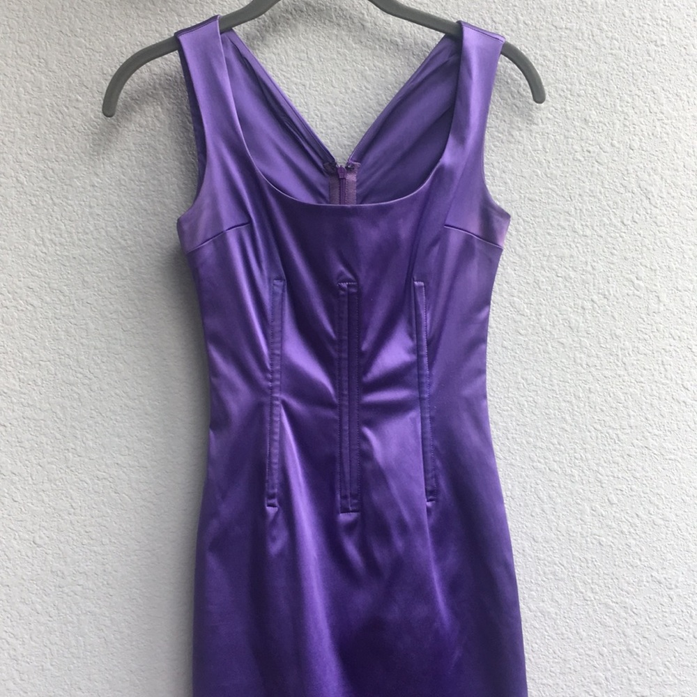 DOLCE & GABBANA Vintage Purple Sexy Dart Dress